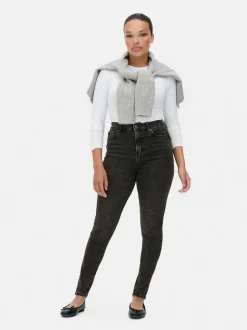 Skinny-Fit Jeans mit hohem Bund