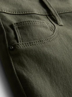 Skinny Jeans mit hohem Baumwollanteil und mittlerer Leibhöhe