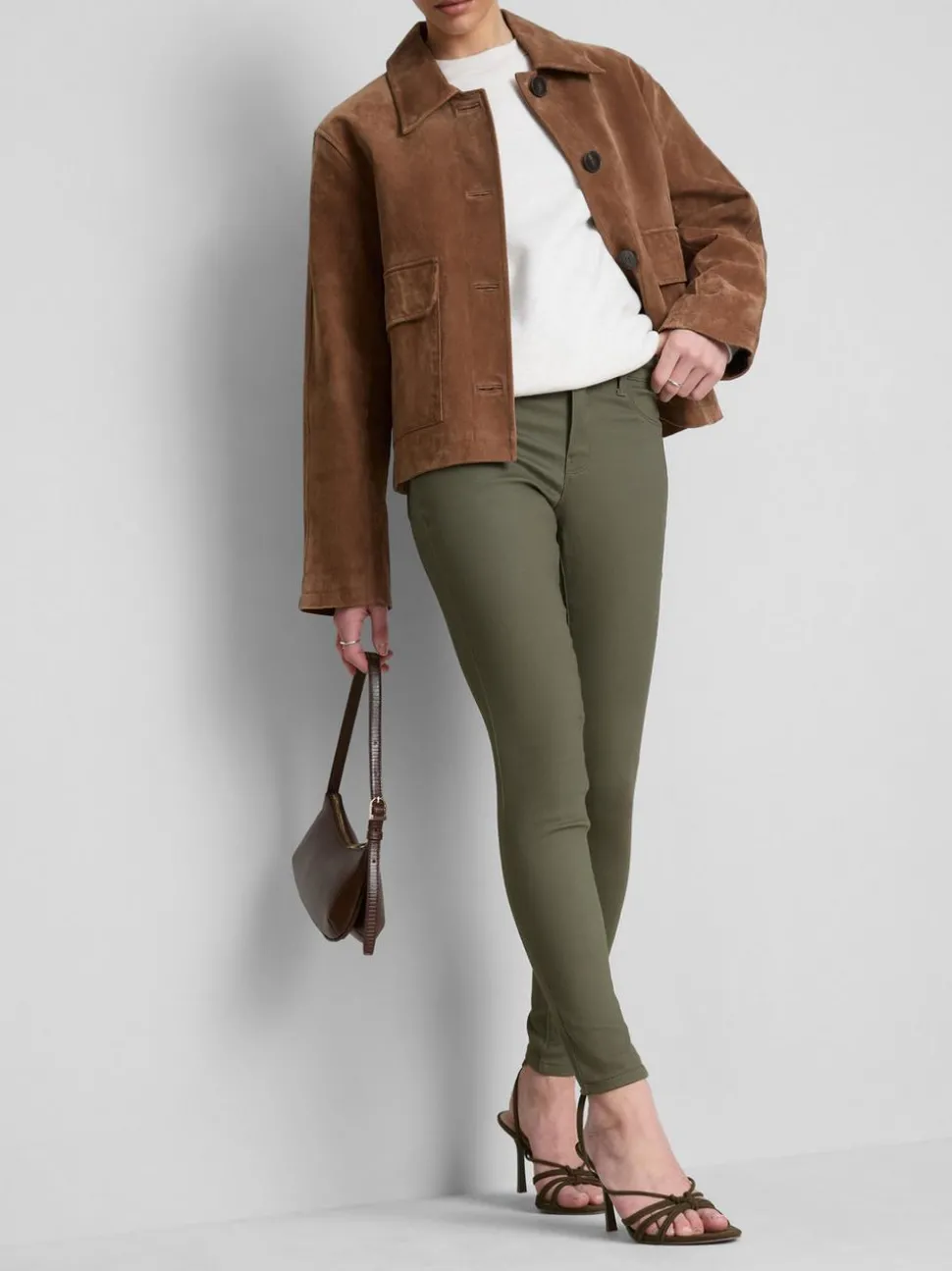 Skinny Jeans mit hohem Baumwollanteil und mittlerer Leibhöhe