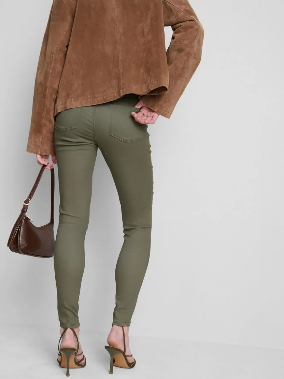 Skinny Jeans mit hohem Baumwollanteil und mittlerer Leibhöhe