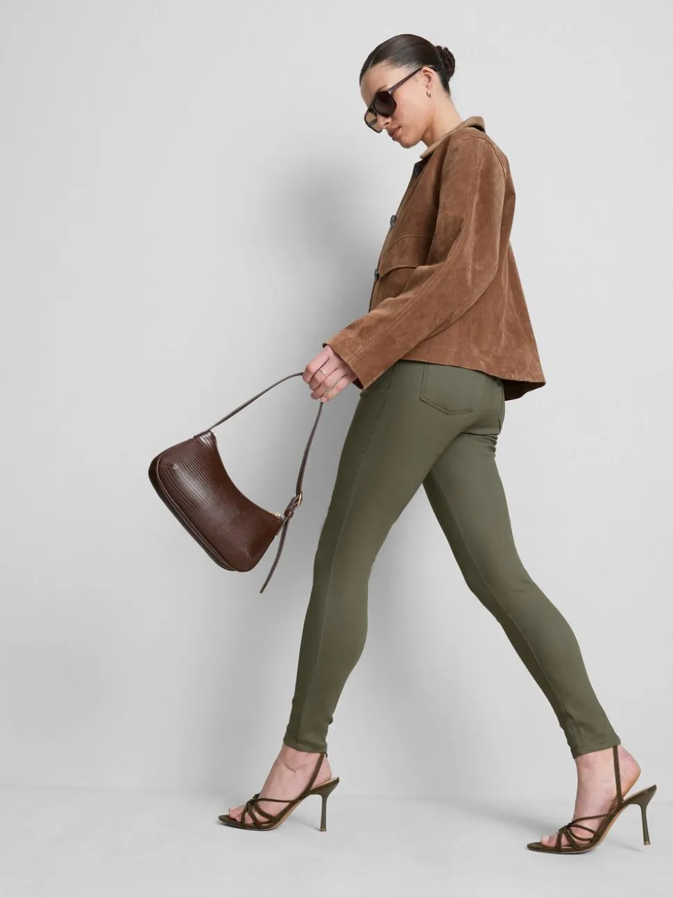 Skinny Jeans mit hohem Baumwollanteil und mittlerer Leibhöhe