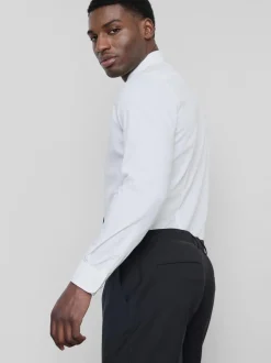 Slim-Fit-Hemd mit Knopfleiste und Stretchanteil