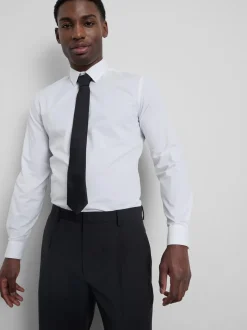 Slim-Fit-Hemd mit Knopfleiste und Stretchanteil