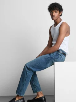 Slim-Fit-Jeans mit mittlerer Leibhöhe