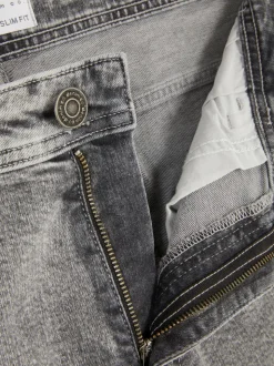 Slim-Fit-Jeans mit mittlerer Leibhöhe