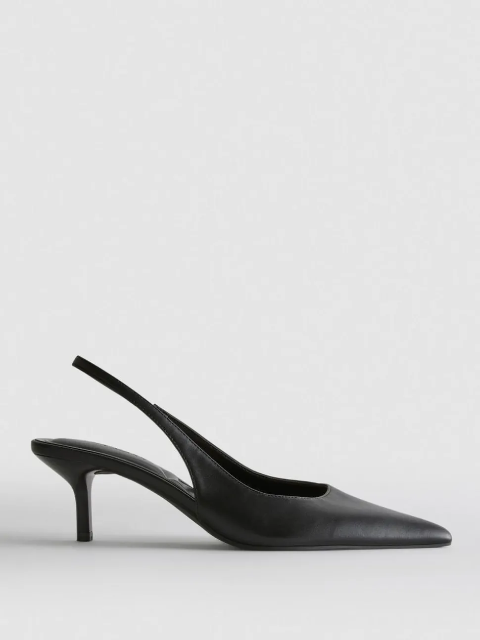 Slingback-Pumps aus Kunstleder