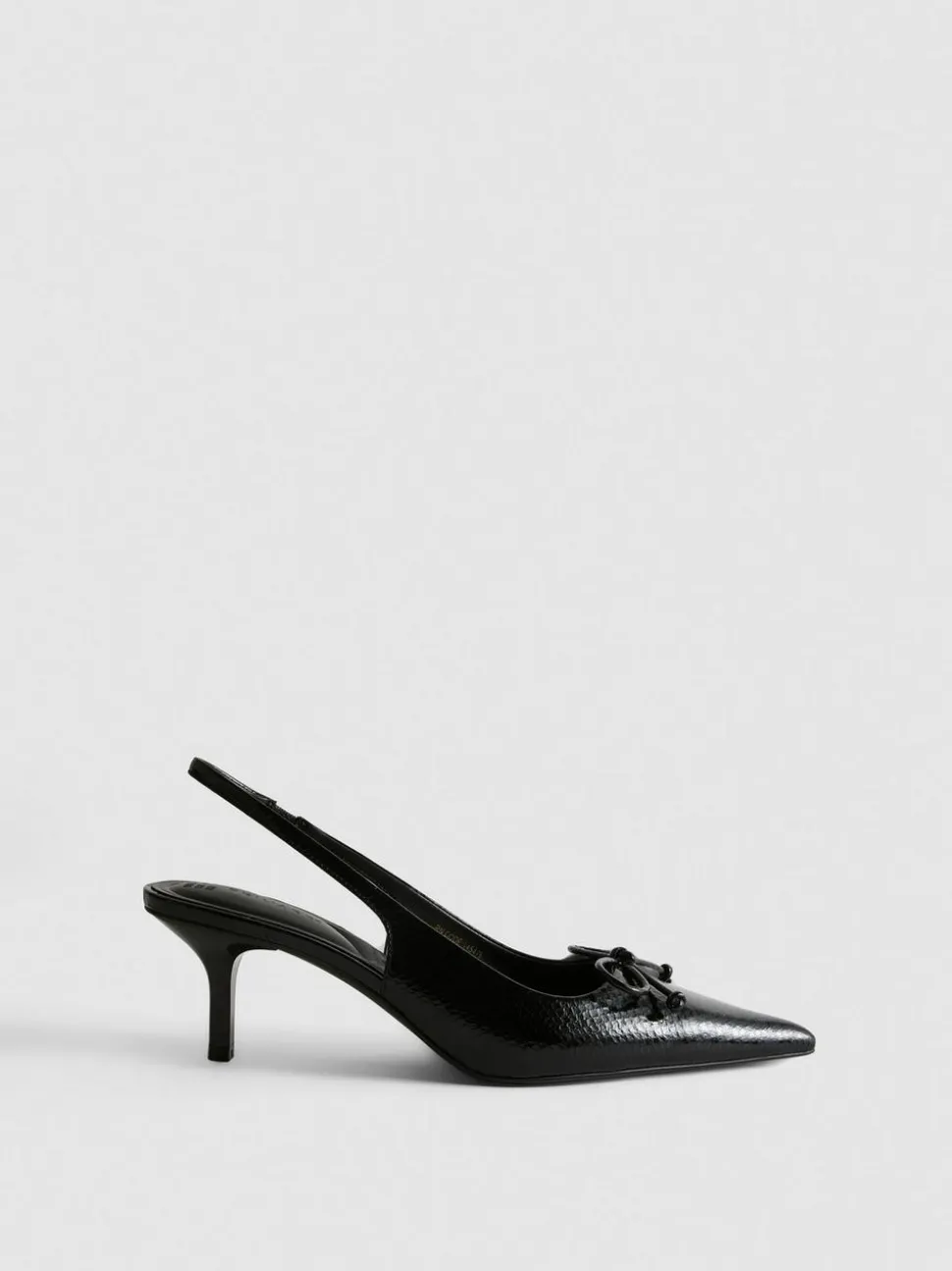 Slingback-Pumps mit Zierschleife