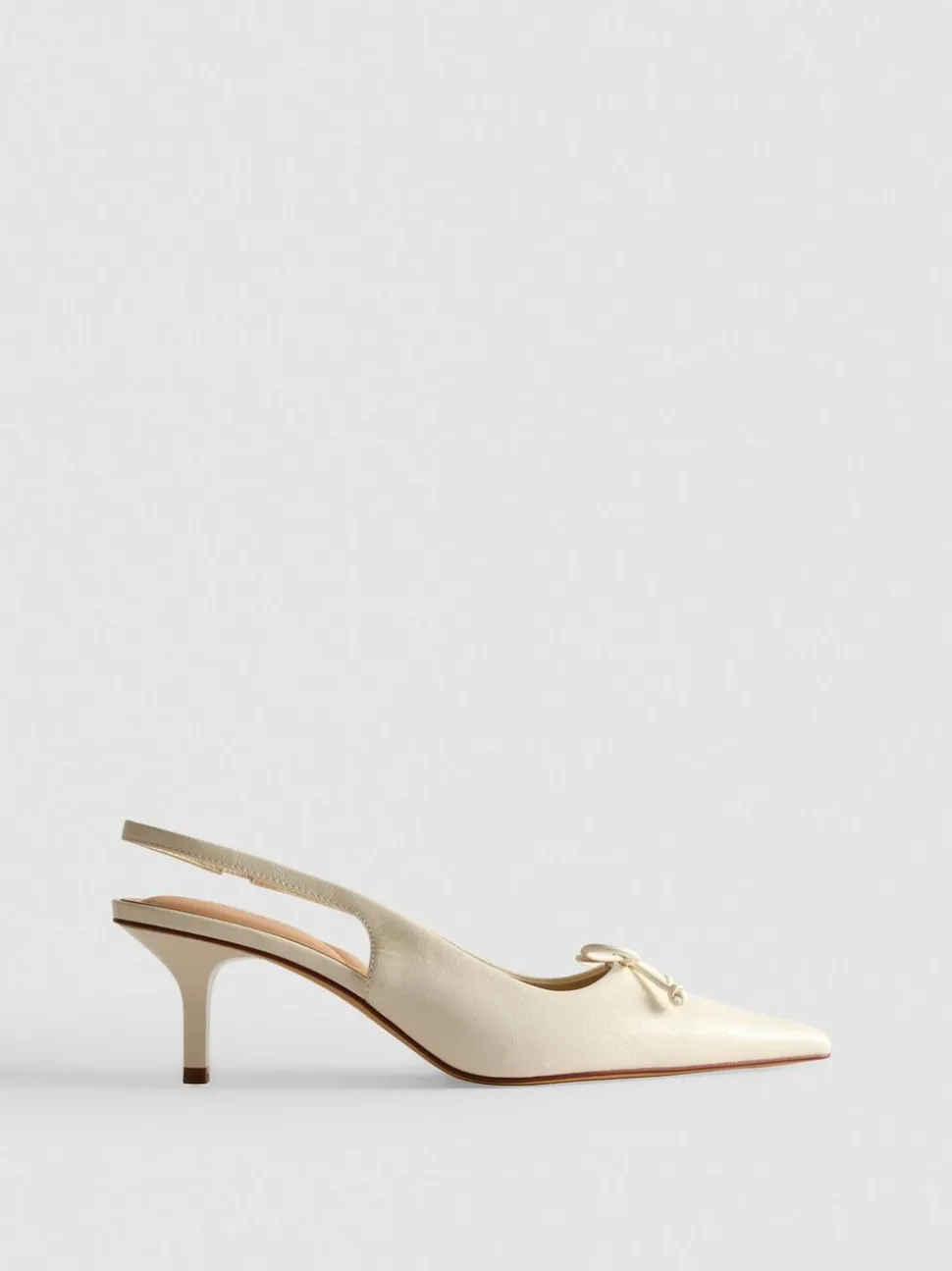 Slingback-Pumps mit Zierschleife