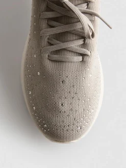 Slip-on-Sneaker mit Strassakzenten
