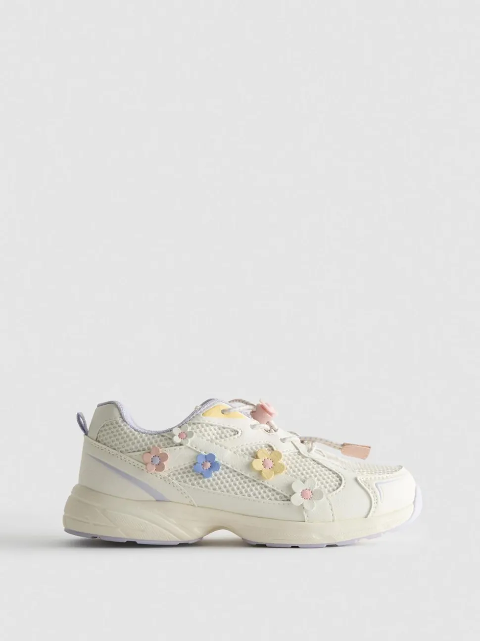 Sneaker mit dicker Sohle und Blumenmuster
