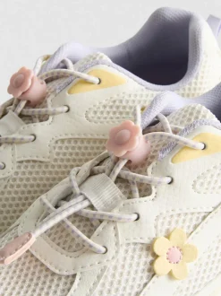 Sneaker mit dicker Sohle und Blumenmuster