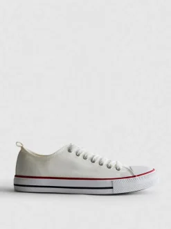 Sneakers aus Canvas mit Schnürung