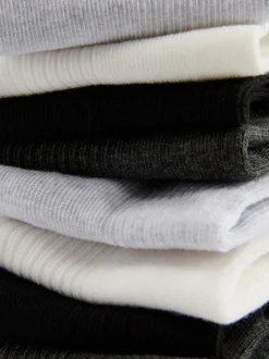 Sneakersocken in neutralen Farbtönen, 7er-Pack