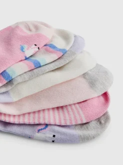 Sneakersocken mit Einhorn-Design, 7er-Pack