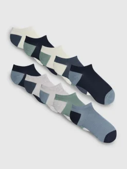 Sneakersocken mit Flachnaht, 10er-Pack