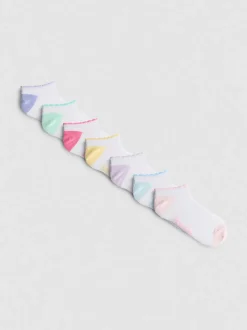 Sneakersocken mit hohem Baumwollanteil, 7er-Pack