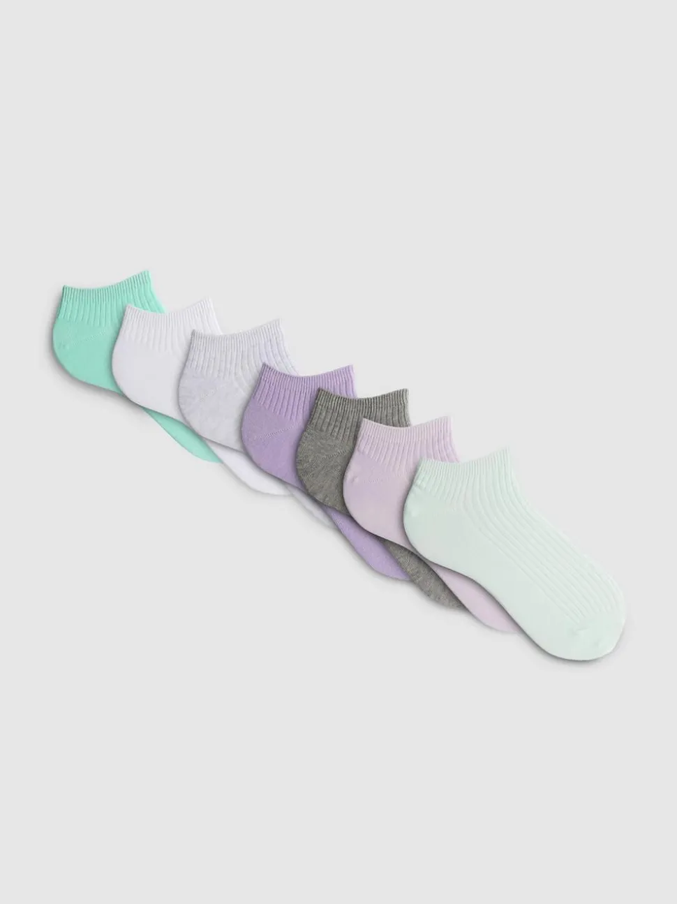 Sneakersocken mit hohem Baumwollanteil, 7er-Pack