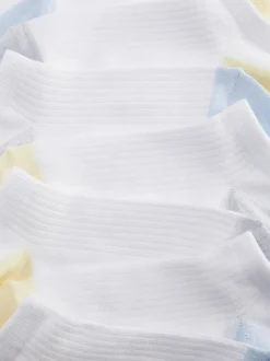 Sneakersocken mit Kontrastspitze, 7er-Pack