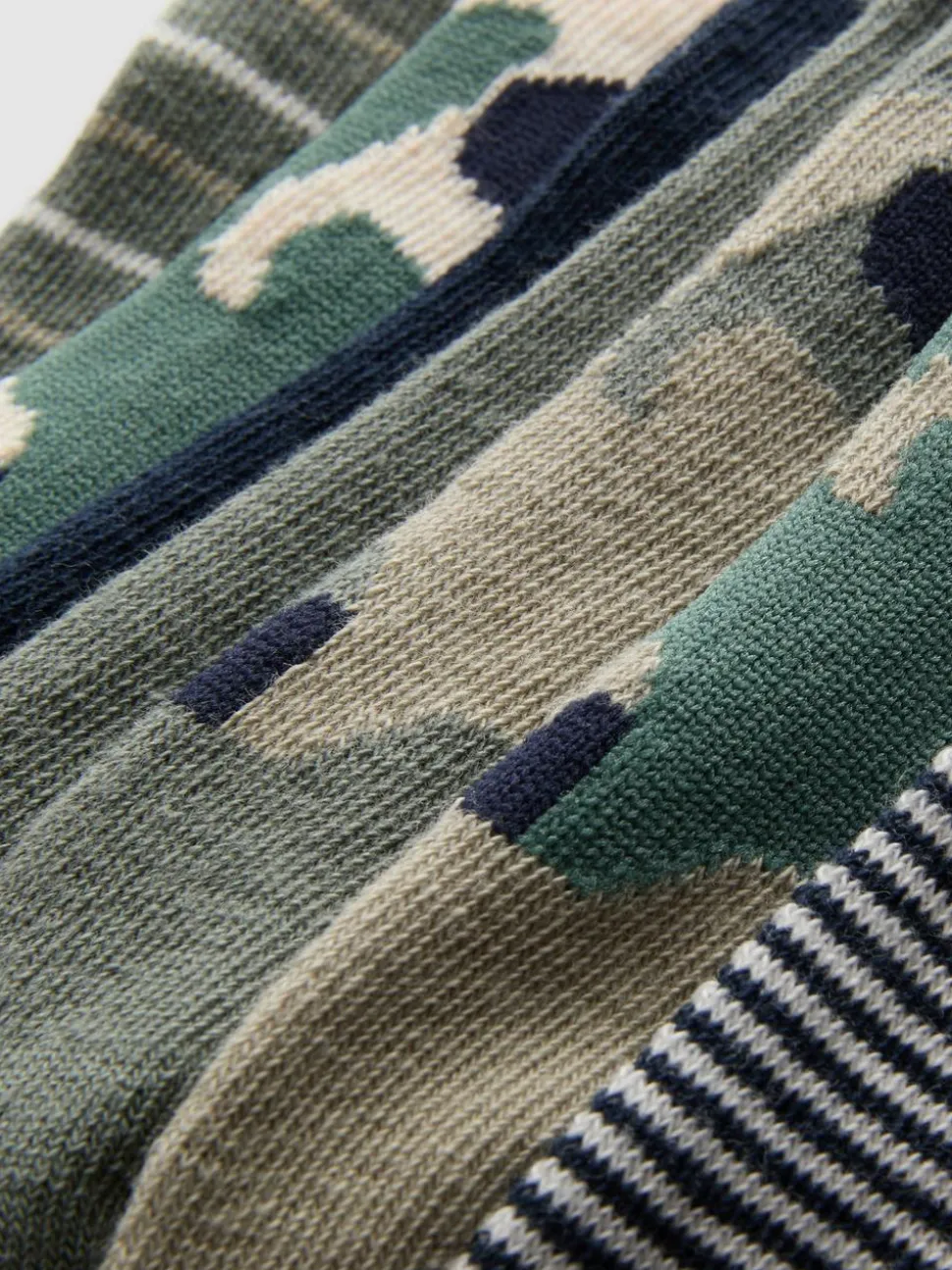 Sneakersocken mit Tarnmuster, 7er-Pack