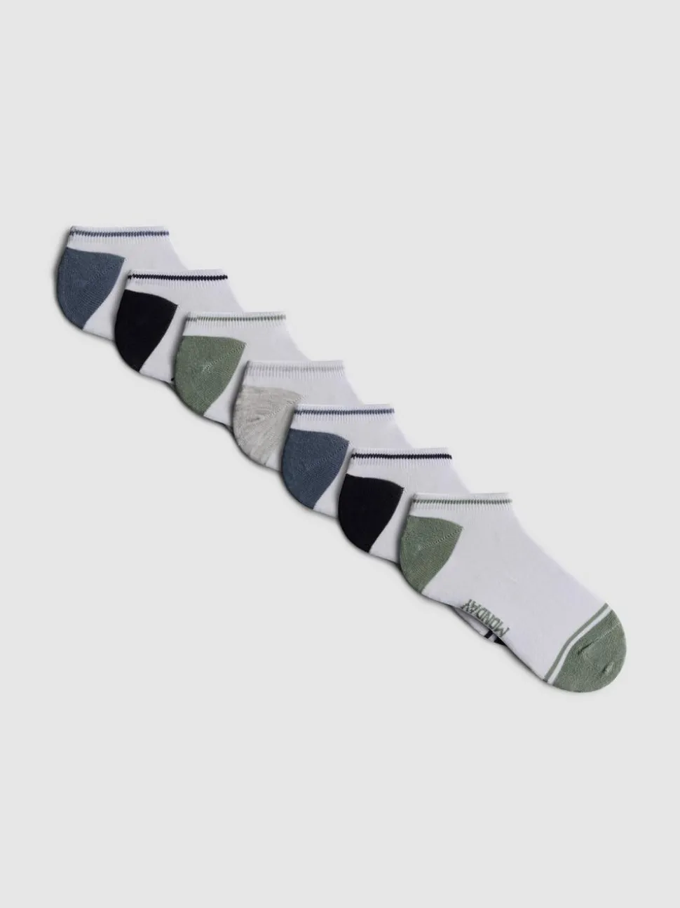 Sneakersocken mit Wochentagen, 7er-Pack