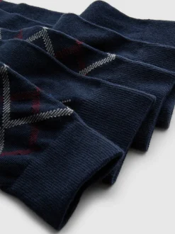 Socken mit Argyle-Muster und hohem Baumwollanteil, 5er-Pack