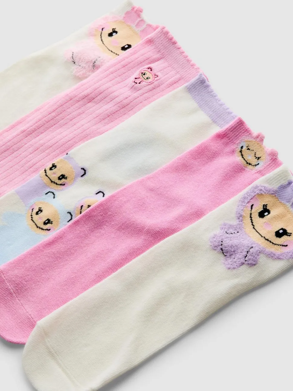 Socken mit Monster-Grafik, 5er-Pack