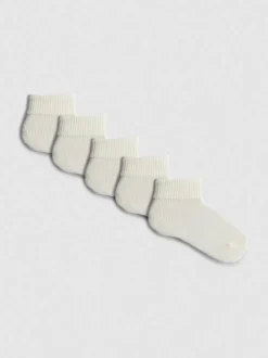 Socken mit Rippbündchen, 5er-Pack