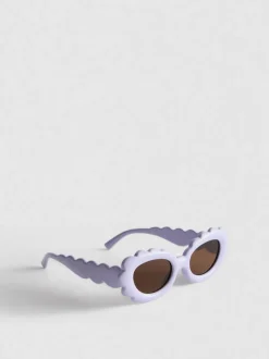 Sonnenbrille mit blumenförmiger Fassung