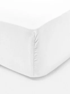 Spannbettlaken aus Baumwollsatin, Einzelbett