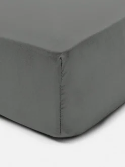 Spannbettlaken aus Baumwollsatin, Einzelbett
