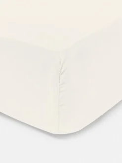 Spannbettlaken aus Baumwollsatin, Einzelbett
