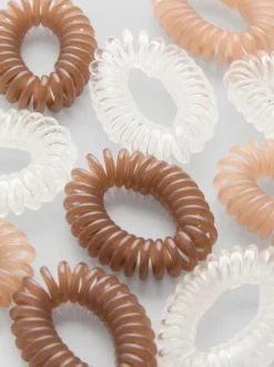 Spiral-Haargummis, 10er-Pack