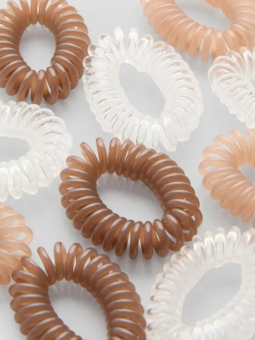 Spiral-Haargummis, 10er-Pack