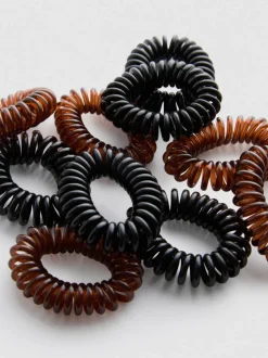 Spiral-Haargummis, 10er-Pack