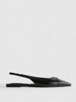 Spitze, flache Slingbacks