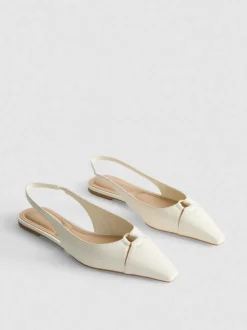Spitze, flache Slingbacks