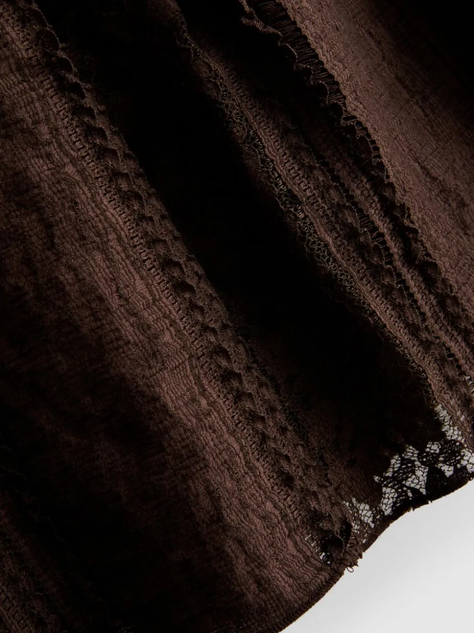 Spitzen-Bandeau-Top aus Baumwollmischung