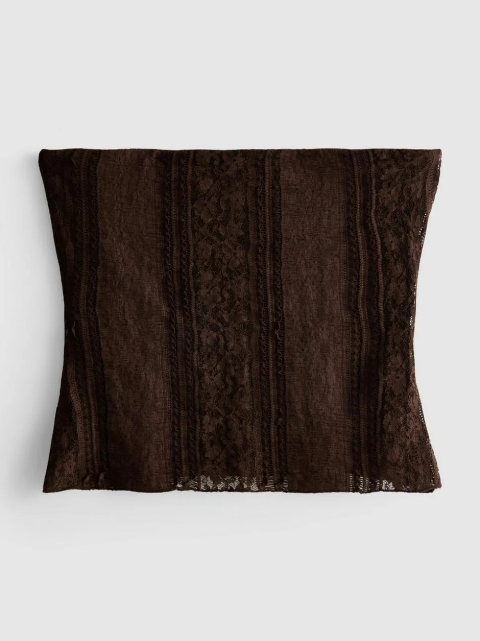 Spitzen-Bandeau-Top aus Baumwollmischung