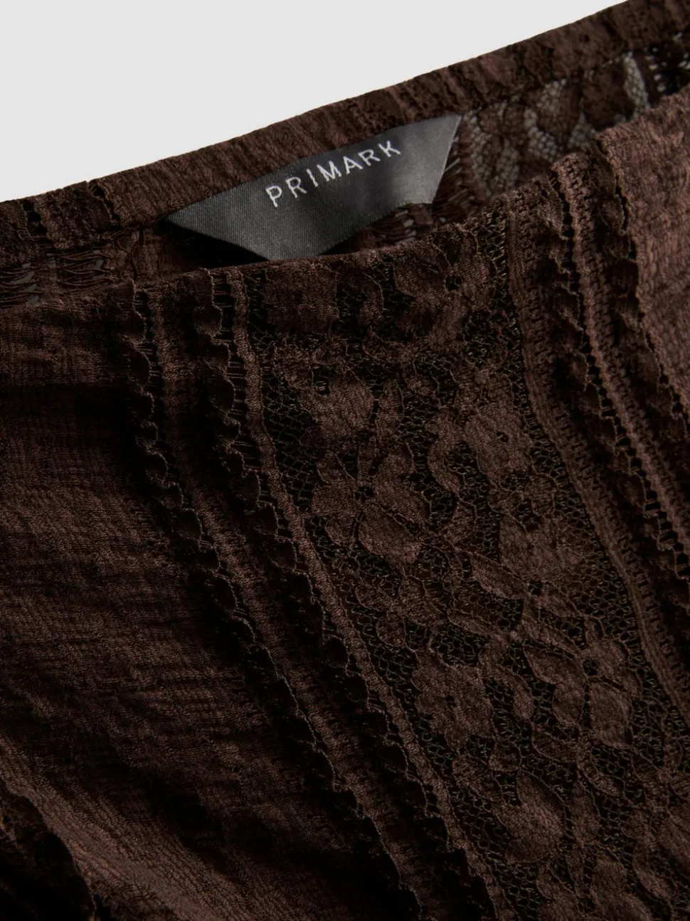 Spitzen-Bandeau-Top aus Baumwollmischung