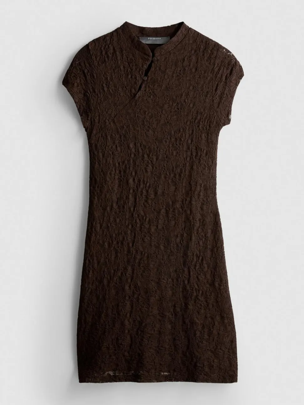 Spitzen-Minikleid mit Stehkragen