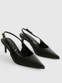 Spitze Slingbacks mit Kitten-Heels