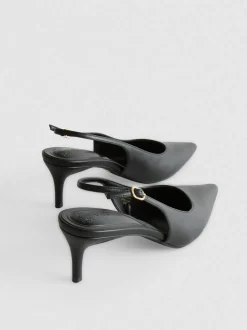 Spitze Slingbacks mit Kitten-Heels
