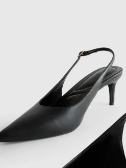 Spitze Slingbacks mit Kitten-Heels