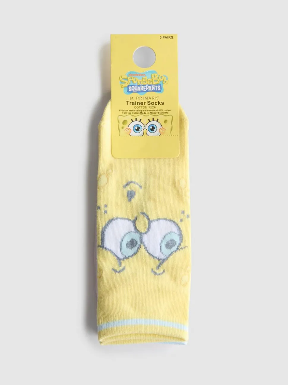 „SpongeBob Schwammkopf“ Baumwoll-Sneakersocken, 3er-Pack