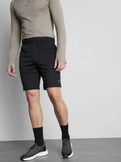 Sport-Shorts mit Netzeinsatz