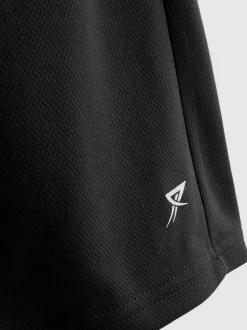 Sport-Shorts mit Netzeinsatz