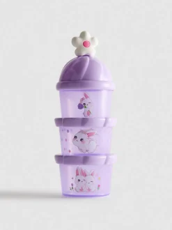 Stapelbare Snack-Dosen, 3er-Pack