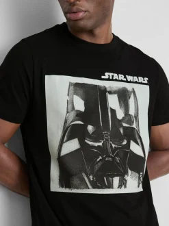 „Star Wars“ T-Shirt aus reiner Baumwolle mit Grafik