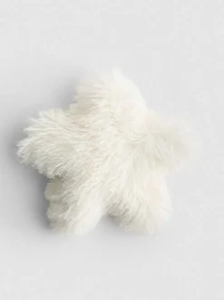Sternförmiges Kissen im Pompon-Stil