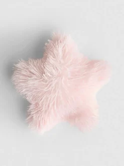 Sternförmiges Kissen im Pompon-Stil